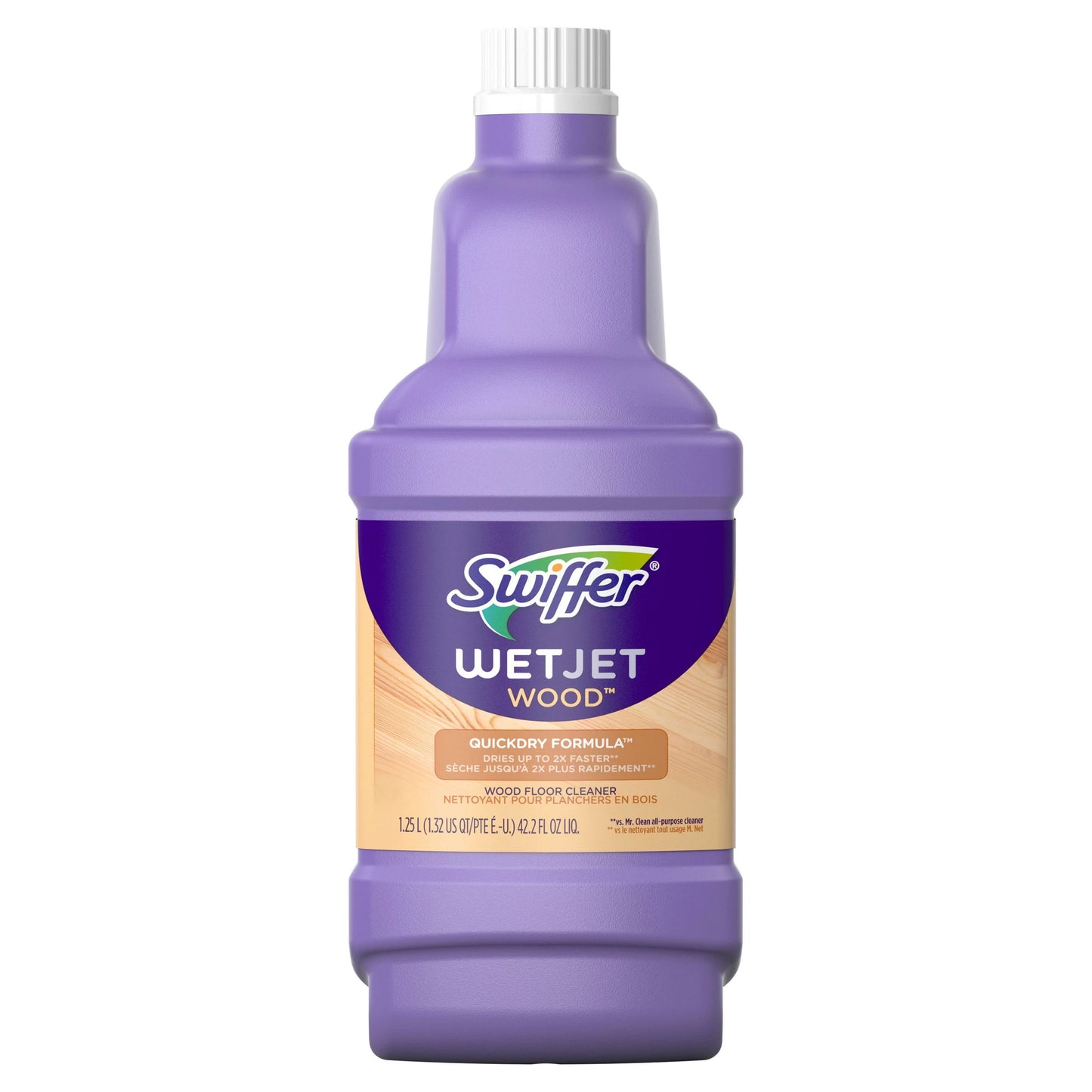 Swiffer WetJet Mop Wood Refill Solution, Hardwood Floor Cleaner 42.2 fl. oz.