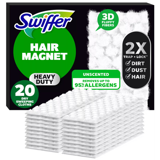 Swiffer Sweeper Sweep + Mop, Wet Pads Refill, Floor Cleaner, Unscented 20 ct.
