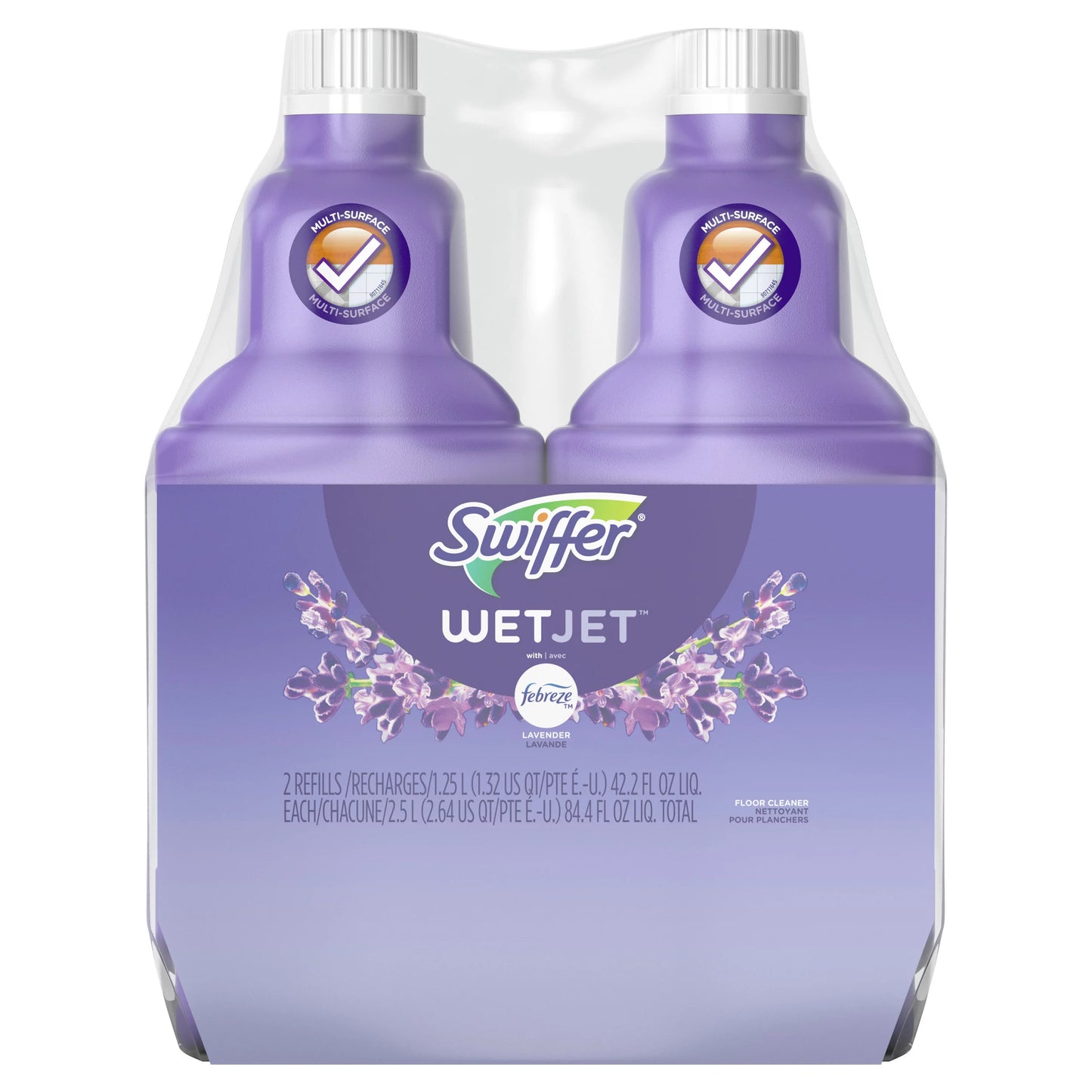 Swiffer WetJet Liquid Floor Cleaner, Lavender Vanilla & Comfort 84.4 fl. oz.