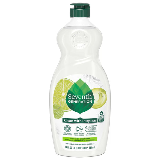 Seventh Generation Clean with Purpose Fresh Lime & Ginger Scent Dish Liquid 19 fl. oz.