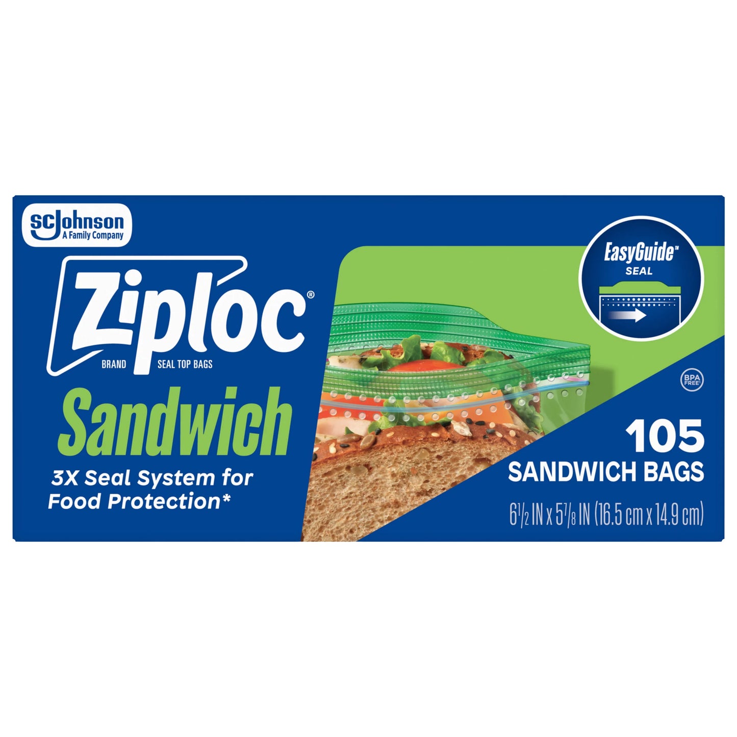 Ziploc Sandwich Bags 105 ct.