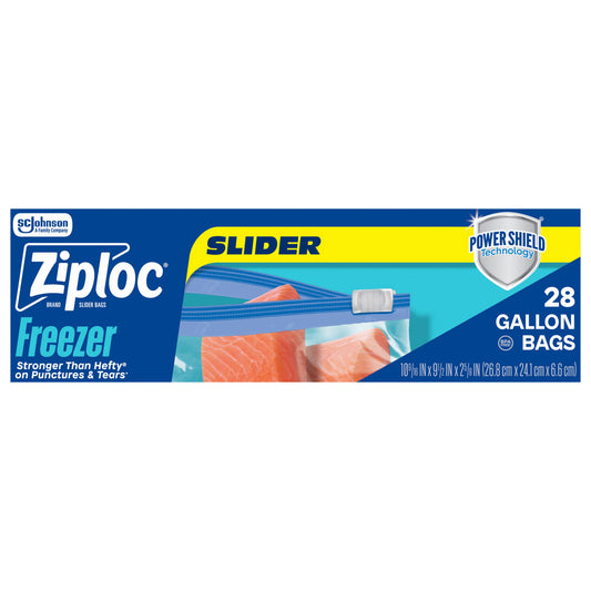 Ziploc Gallon Freezer Slider Bags 28 ct.