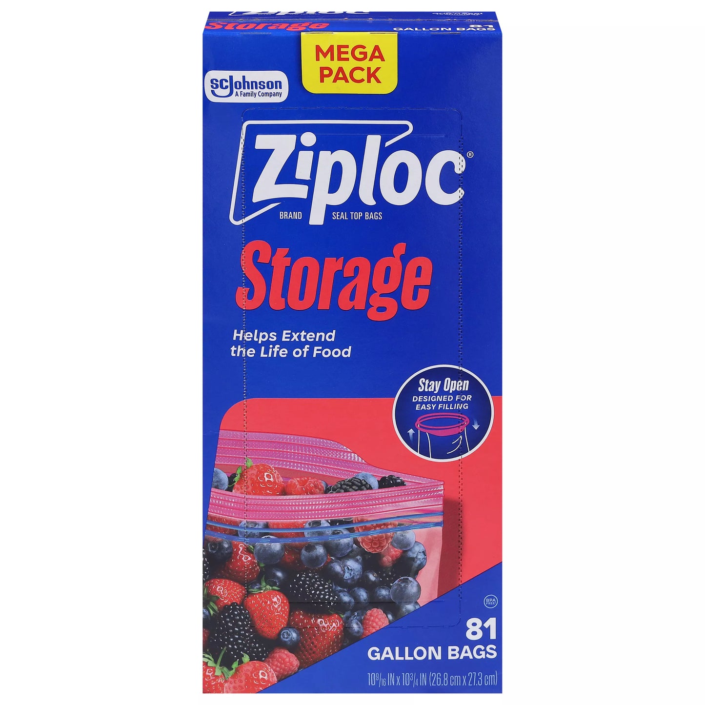 Ziploc Gallon Storage Bags Mega Pack 81 ct.