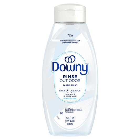 Downy Rinse & Refresh Free & Gentle Laundry Odor Remover, Scent Free 25.5 fl. oz.