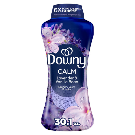 Downy Infusions Calm Scent Booster, Soothing Lavender and Vanilla Bean Scent 30.1 ounce