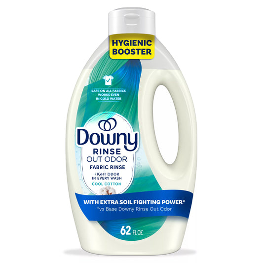 Downy Rinse Out Odor Fabric Rinse, Cool Cotton Scent 62 fl. oz.