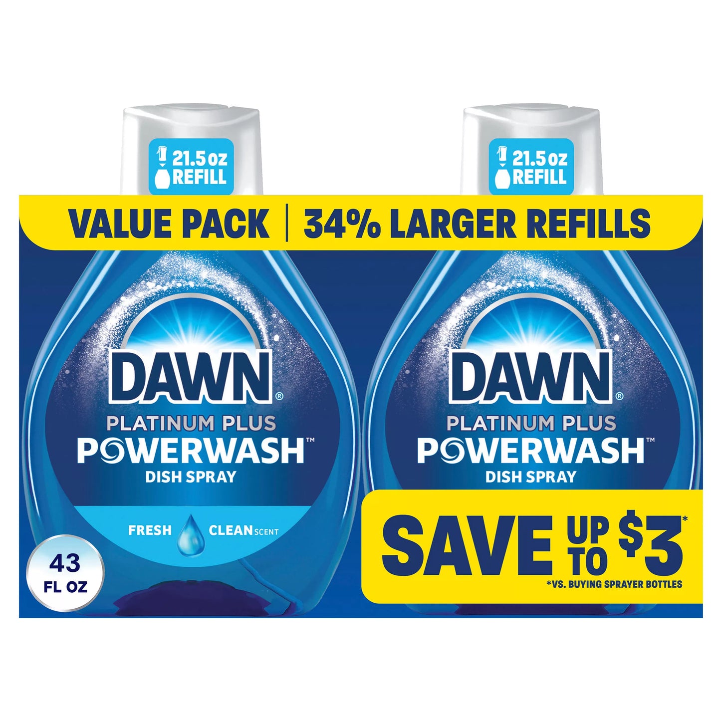 Dawn Powerwash Spray Refill, Dish Soap, Fresh Scent 43 fl. oz.
