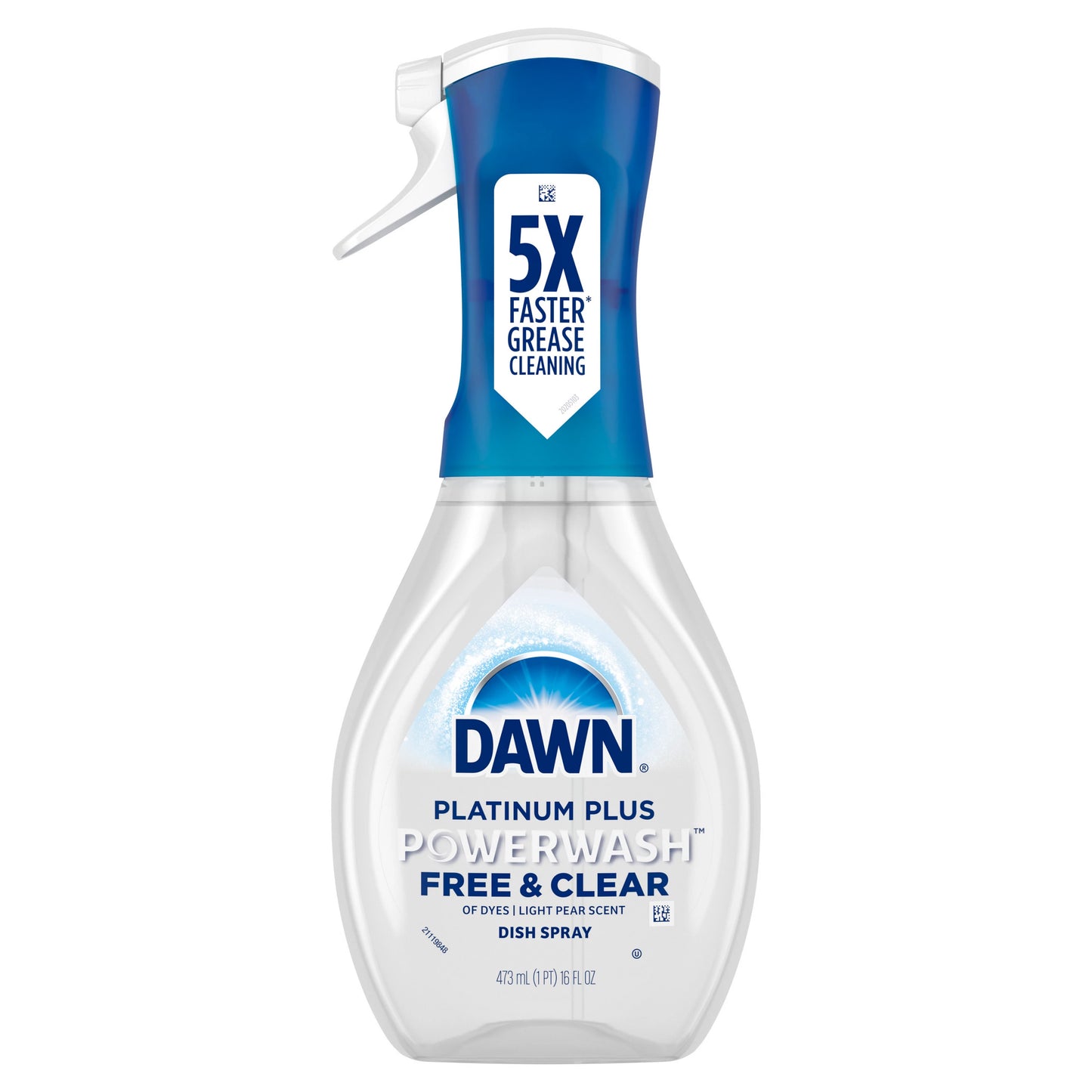Dawn Powerwash Free & Clear Spray Dish Soap, Light Pear, Starter Kit 16 fl. oz.