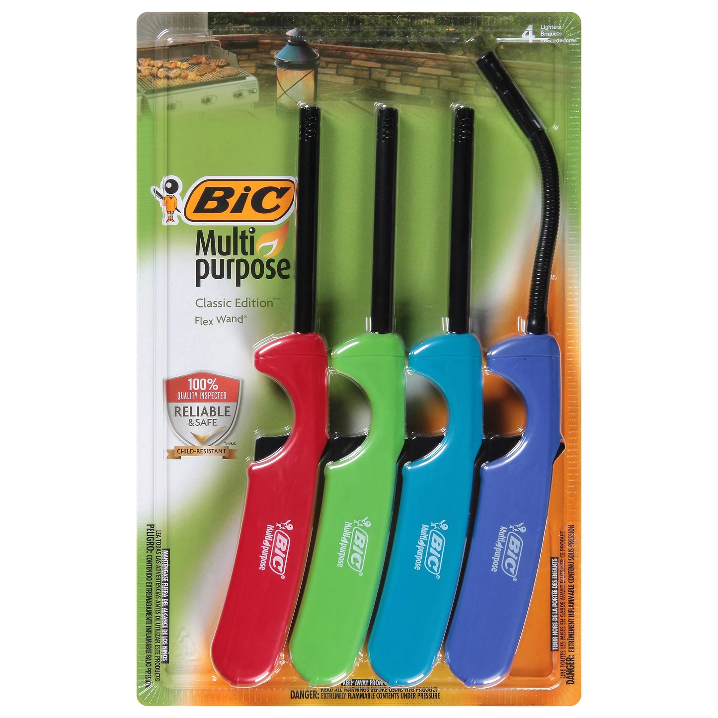 BIC Lighter, Multi Purpose, Flex Wand 4 each