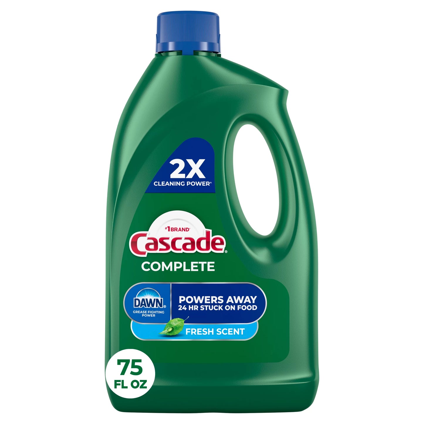 Cascade Complete Dish Detergent Liquid Gel, Fresh Scent 75 ounce