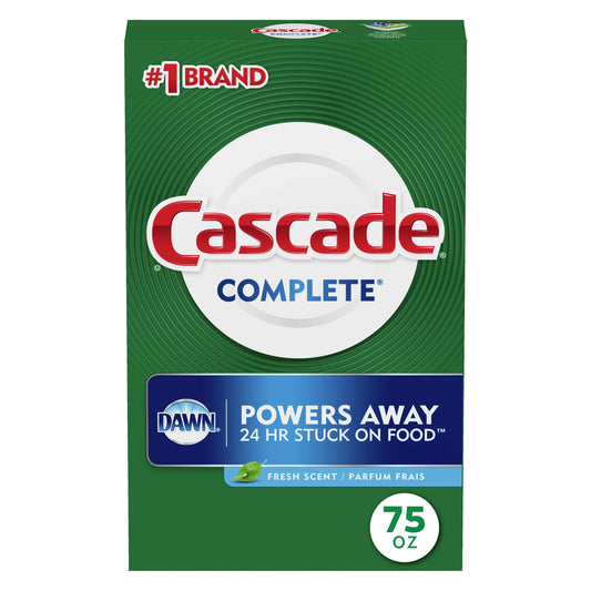 Cascade Complete Dish Detergent Powder, Fresh 75 ounce