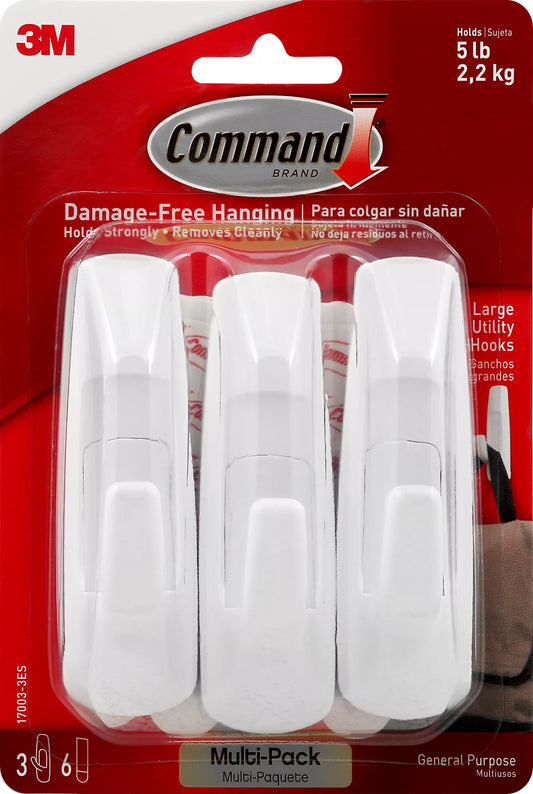 Command Utility Hooks, General Purpose, Large 3 each