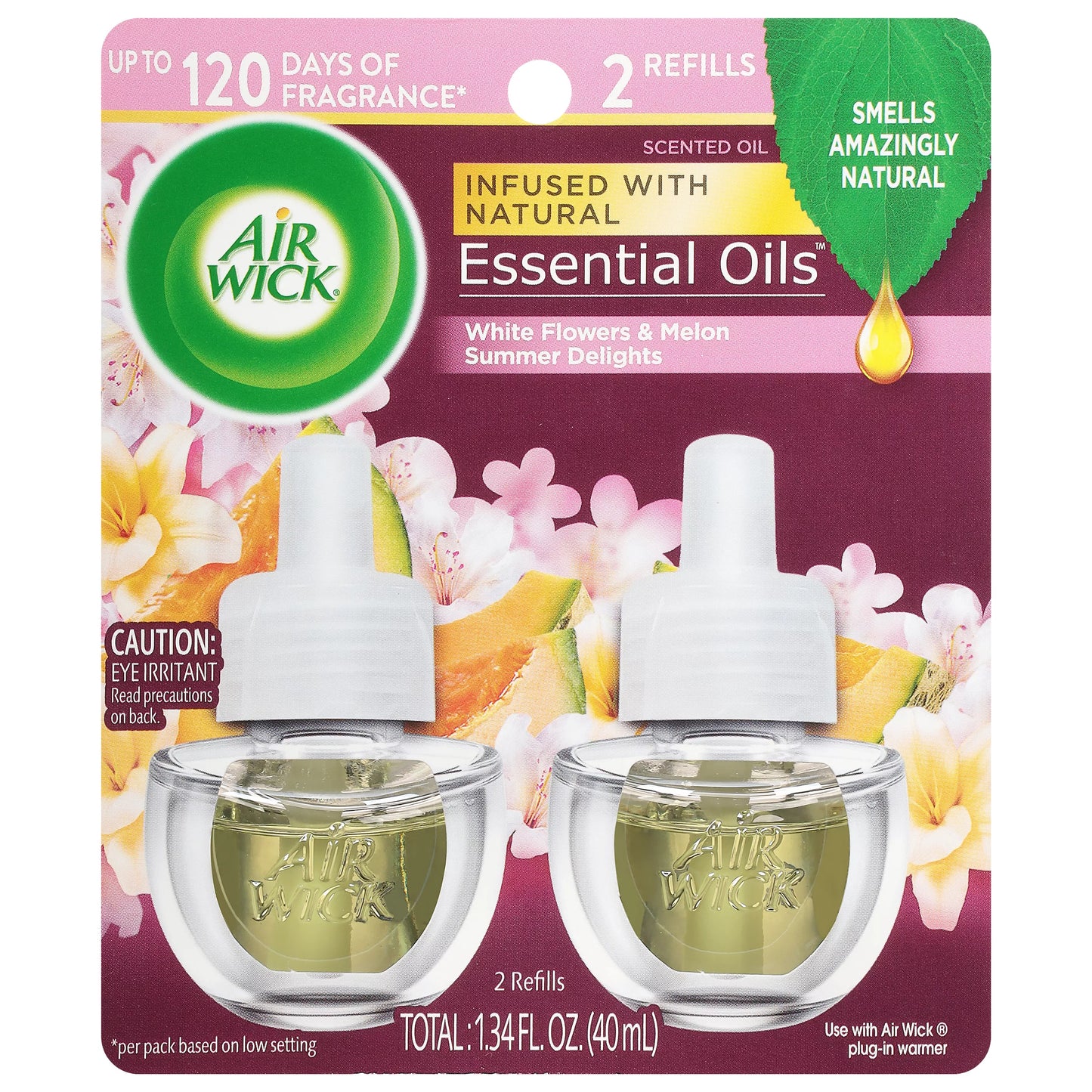 Air Wick Essential Oils Scented Oil Refills, Summer Delights 1.34 fl. oz.