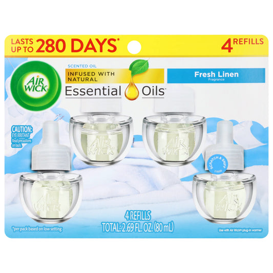 Air Wick Fresh Linen Scented Oil Refills 2.69 fl. oz.