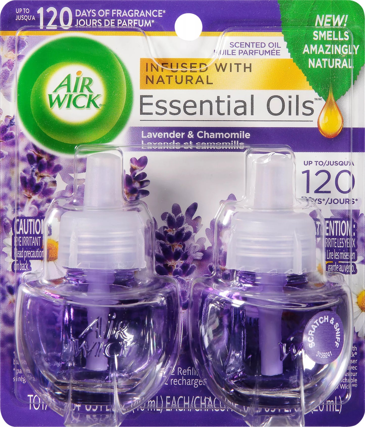 Air Wick Essential Oils Scented Oil Refills, Lavender & Chamomile 1.34 fl. oz.