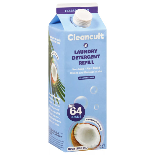 Cleancult Fragrance Free Laundry Detergent Refill 32 fl. oz.