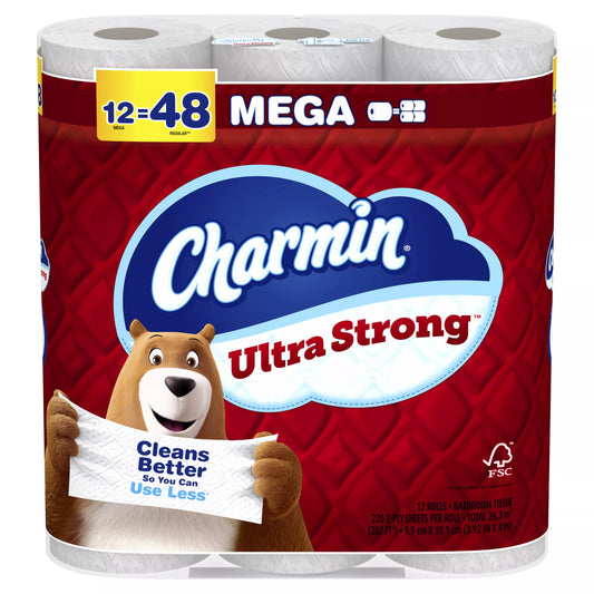 Charmin Ultra Strong Toilet Paper Mega Rolls 287 sq. ft.