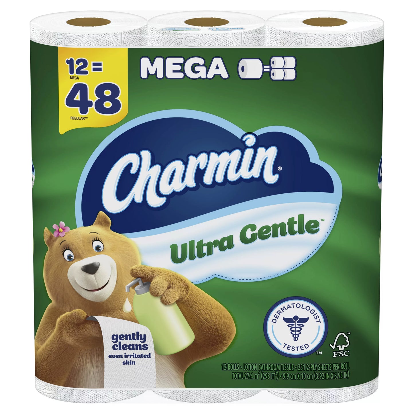 Charmin Ultra Gentle Toilet Paper 298 sq. ft.