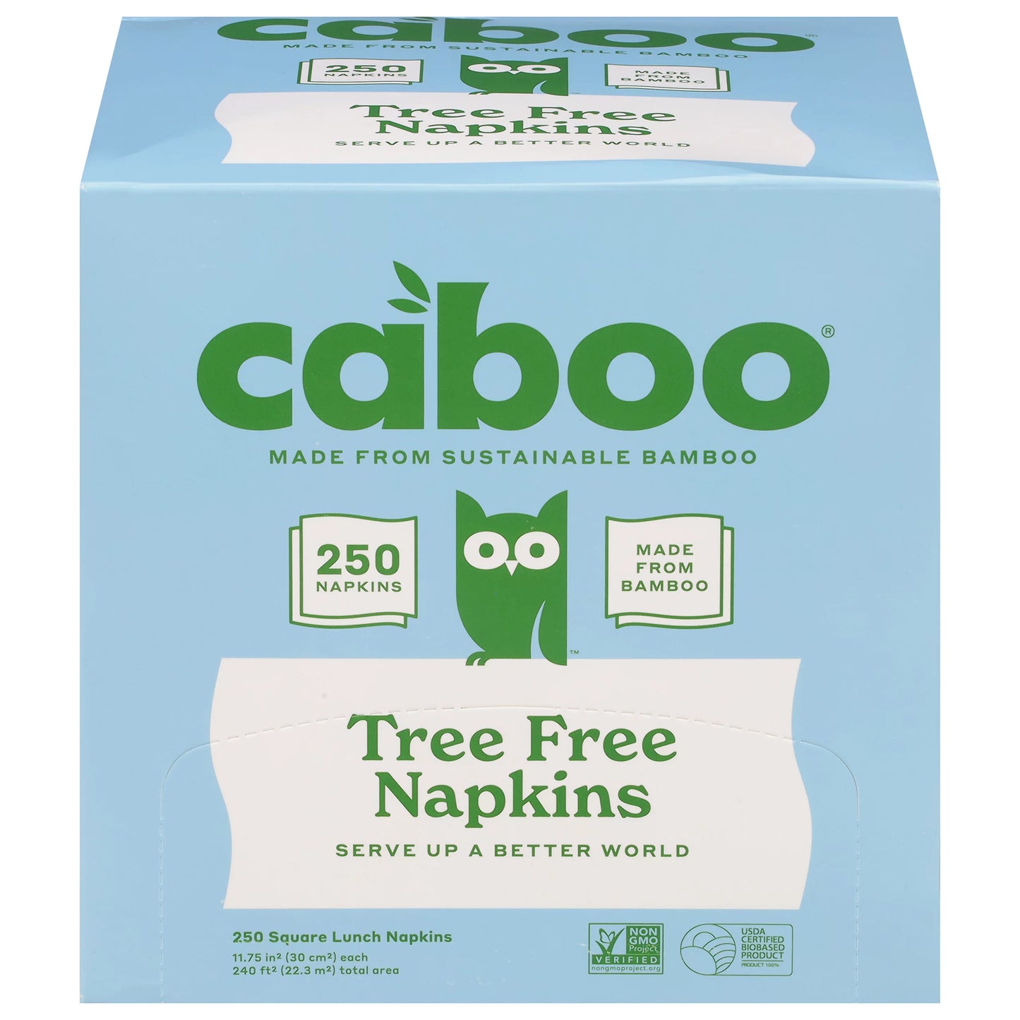 Caboo Lunch Napkins, Square, Tree Free 250 ct.