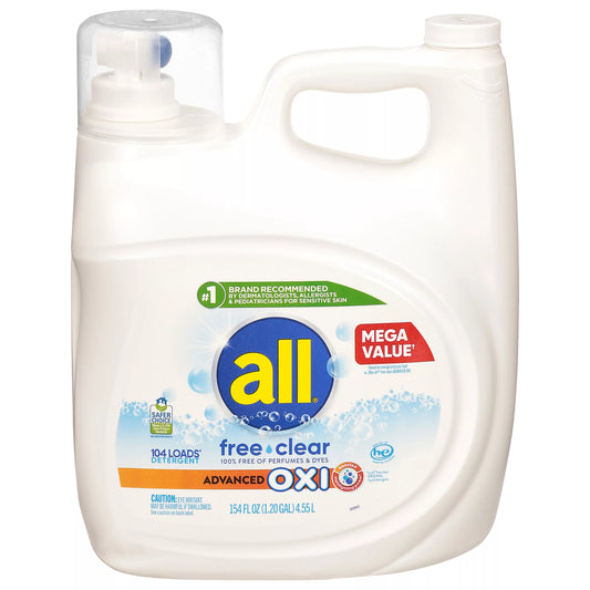 All Advanced Oxi Free Clear Detergent 154 fl. oz.