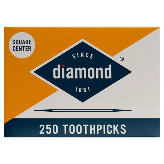 Diamond Toothpicks, Square Center 250 ct.