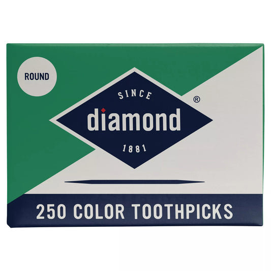 Diamond Color Toothpicks, Round 250 ct.