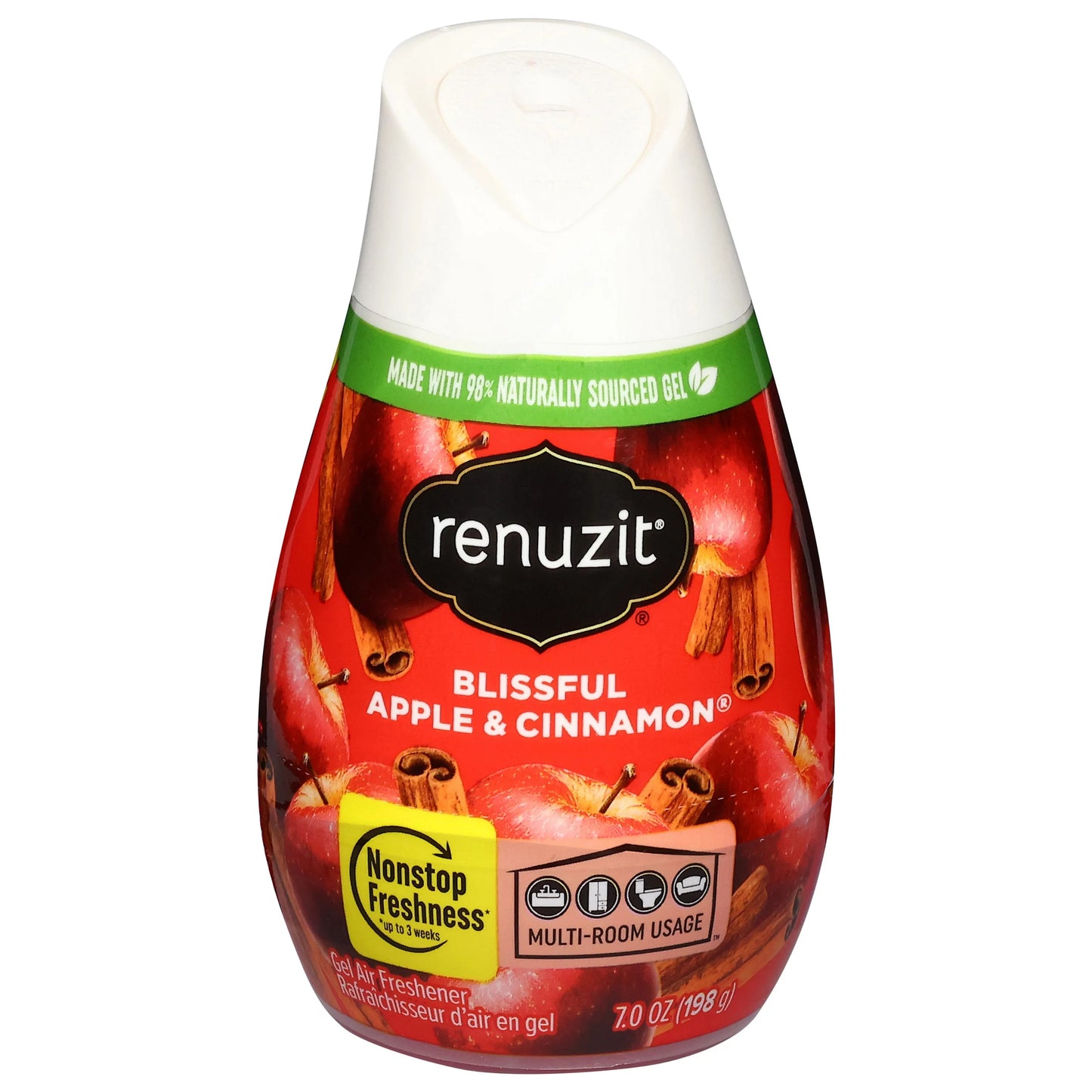 Renuzit Gel Air Freshener, Apple & Cinnamon 7 ounce