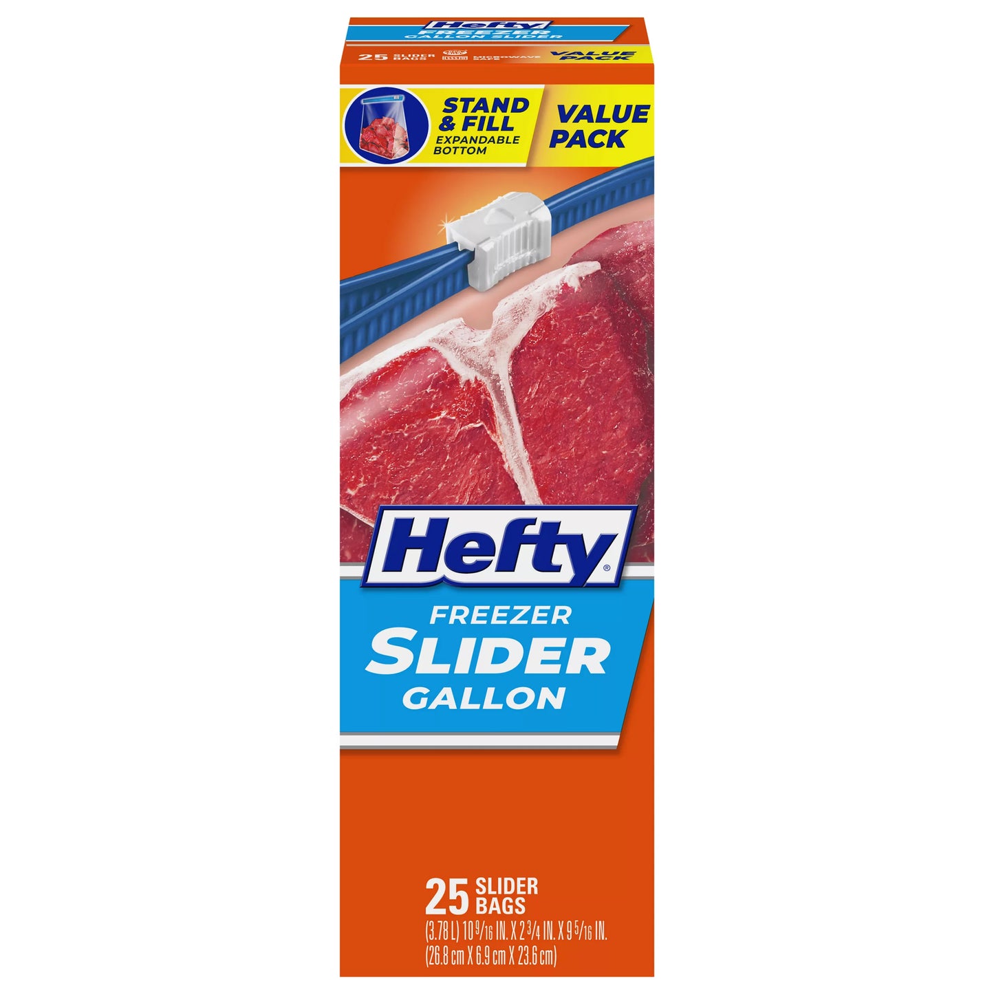 Hefty Gallon Freezer Slider Bags Value Pack 25 ct.