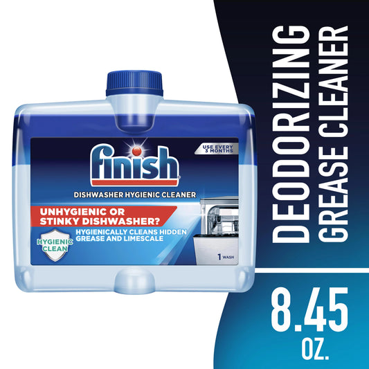 Finish Dishwasher Cleaner, Deodorizing Grease Cleaner, Machine Cleaner, 8.45 oz 8.45 fl. oz.
