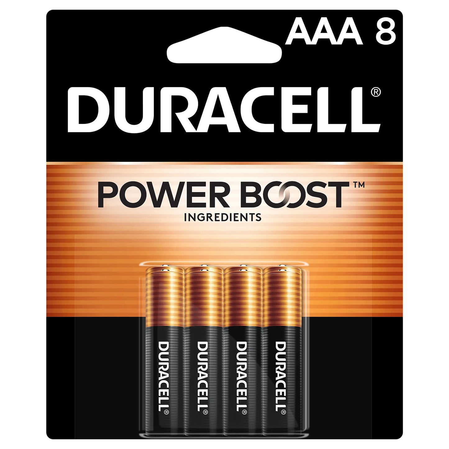 Duracell Power Boost Coppertop AAA Alkaline Batteries, 8/Pack 8 each