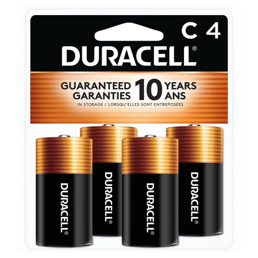Duracell Coppertop C Alkaline Batteries, 4/Pack 4 each