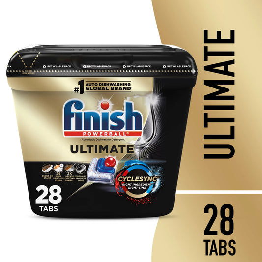 Finish Dishwasher Detergent, Premium Dishwashing Tablets 28 ct.