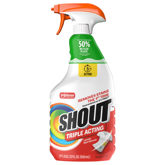 Shout Triple-Acting Laundry Stain Remover 22 fl. oz.