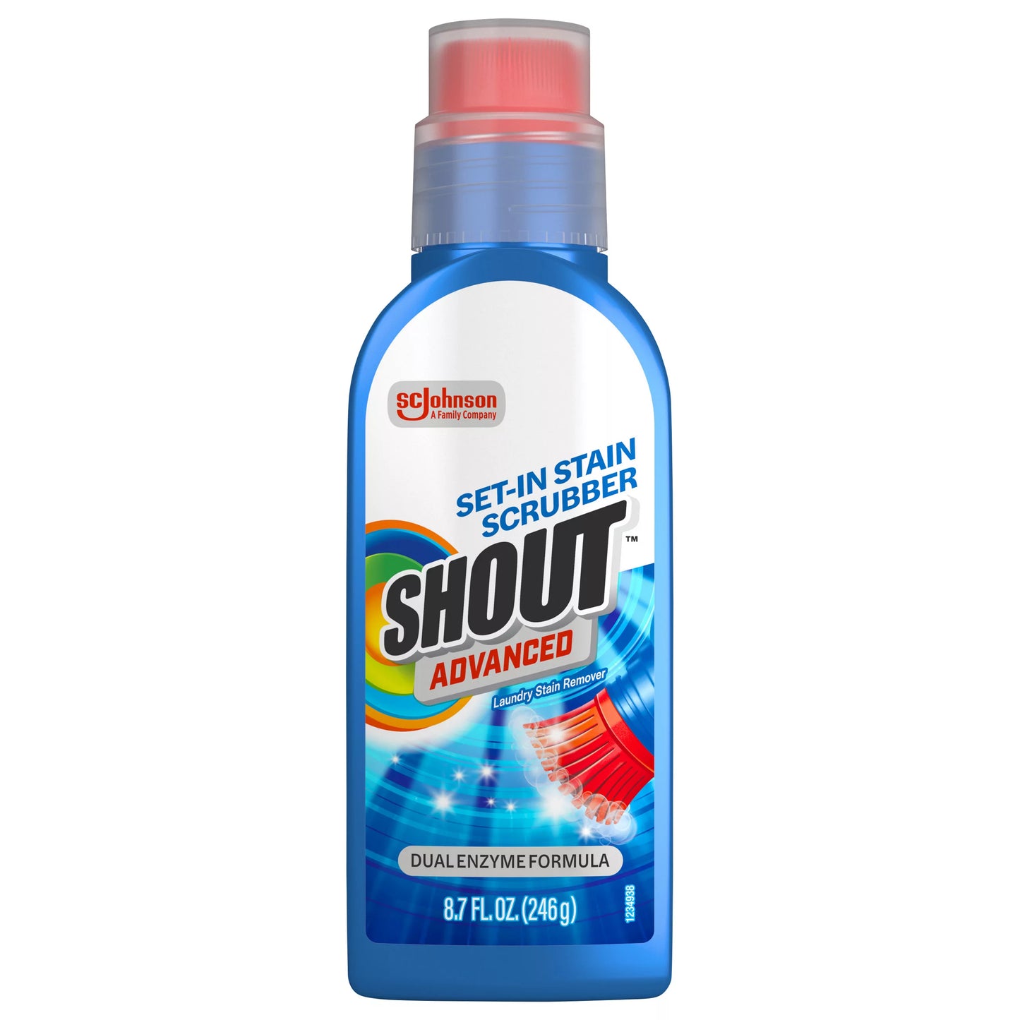 Shout Advanced Set-In Stain Scrubber Laundry Stain Remover 8.7 fl. oz.