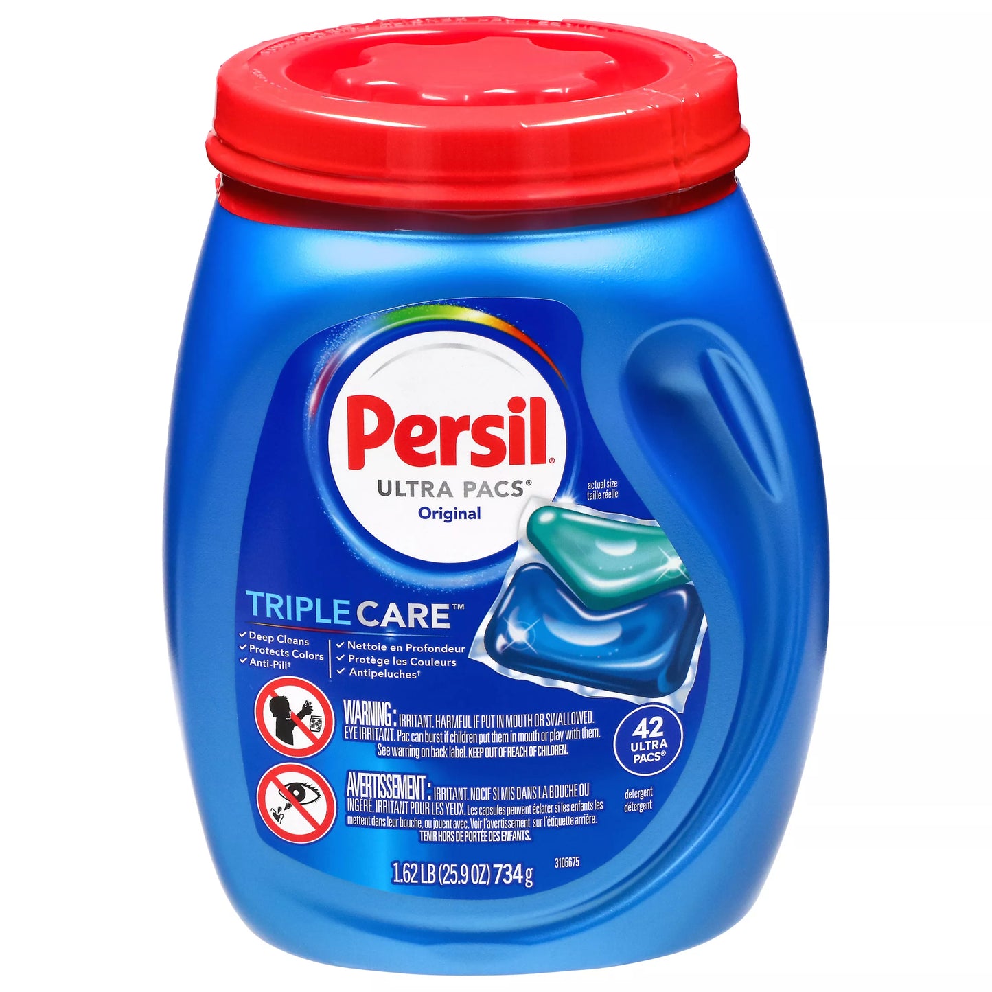 Persil Ultra Pacs Triple Care Original Detergent 42 ct.