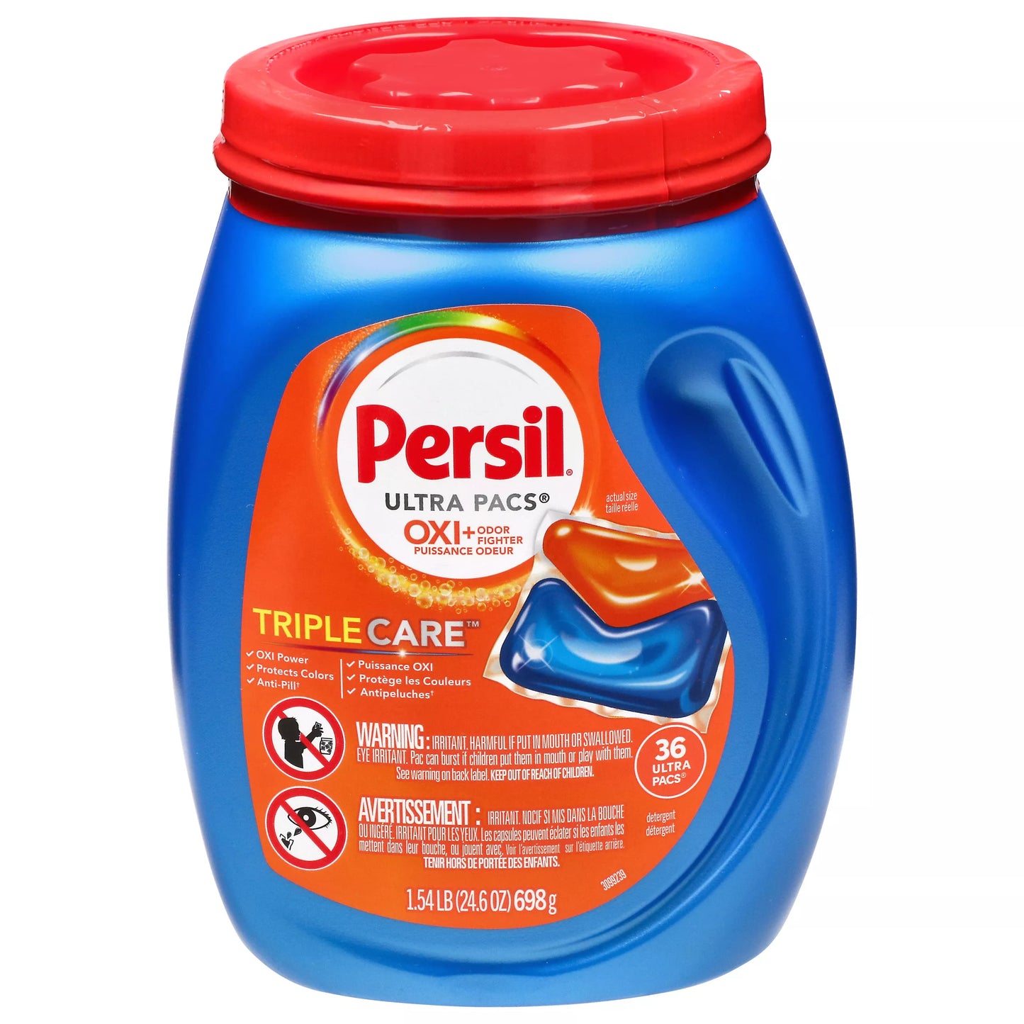 Persil Ultra Pacs Triple Care Oxi + Odor Fighter Detergent 36 ct.