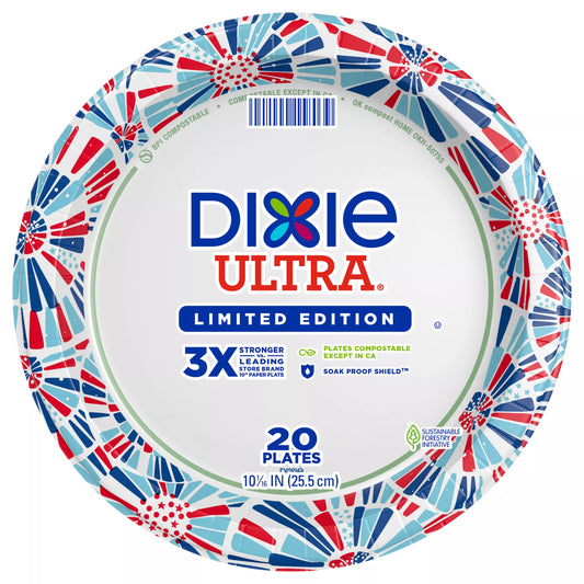 Dixie Ultra 10.06 Inch Plates 20 ct.