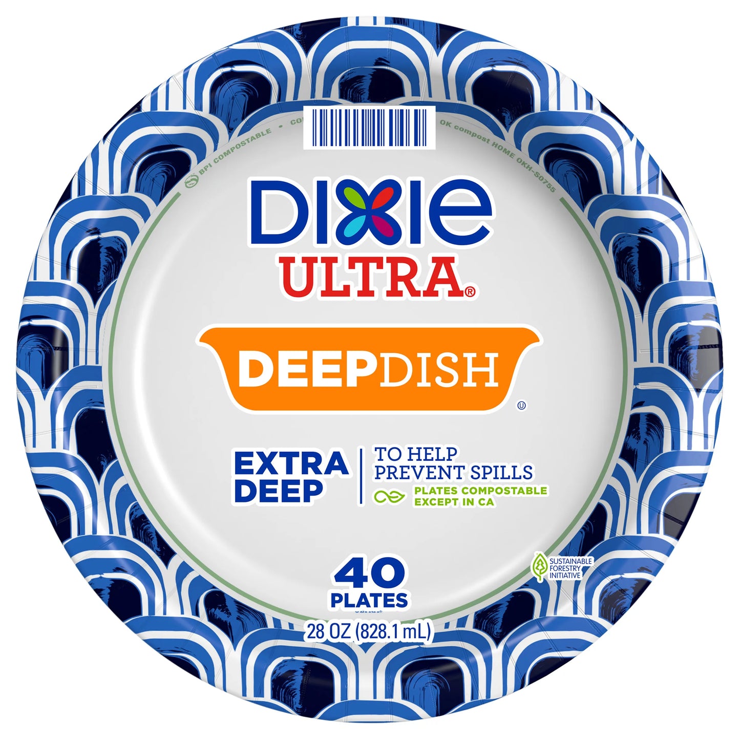 Dixie Ultra Deepdish Extra Deep Plates 40 ct.