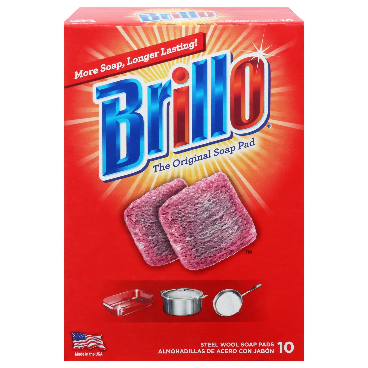 Brillo Soap Pads, Steel Wool 10 ct.