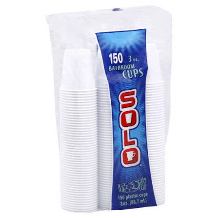 Solo Plastic Bathroom Cups, 3 Oz 150 ct.