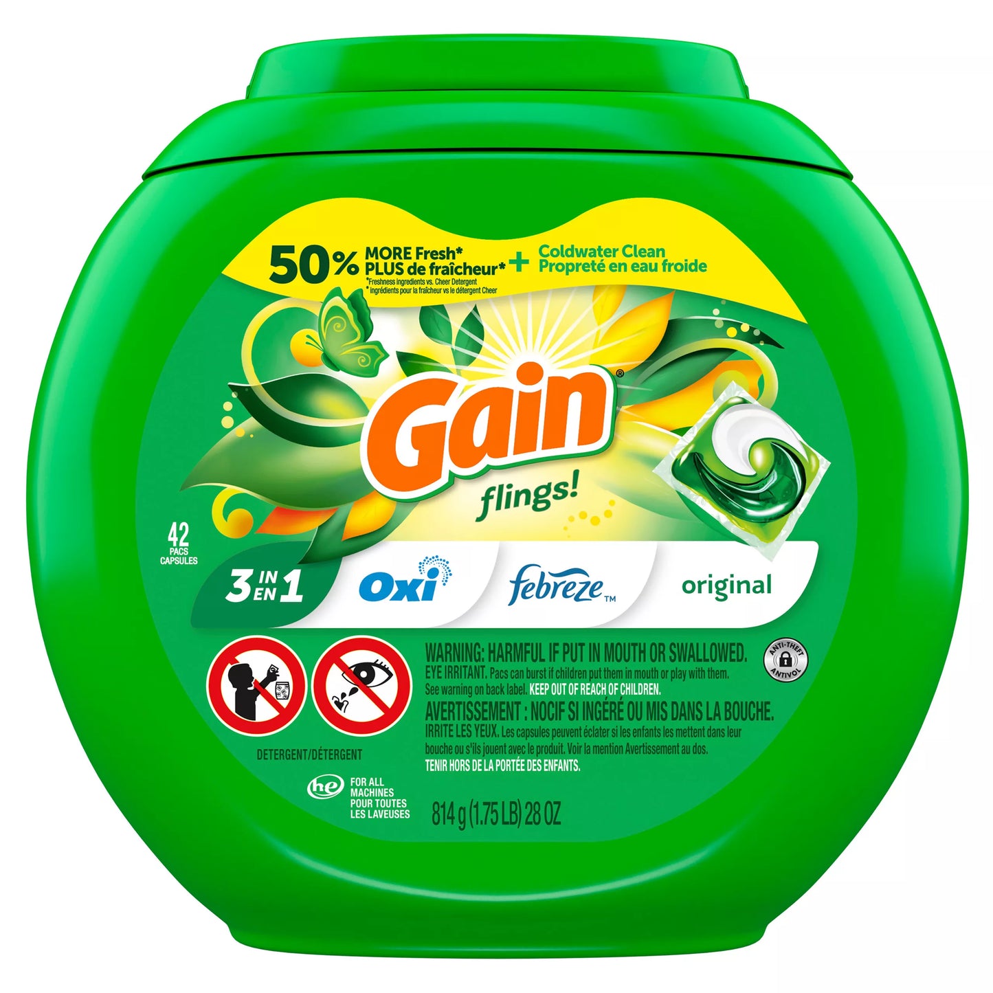 Gain Flings, Original Scent 42 ct.