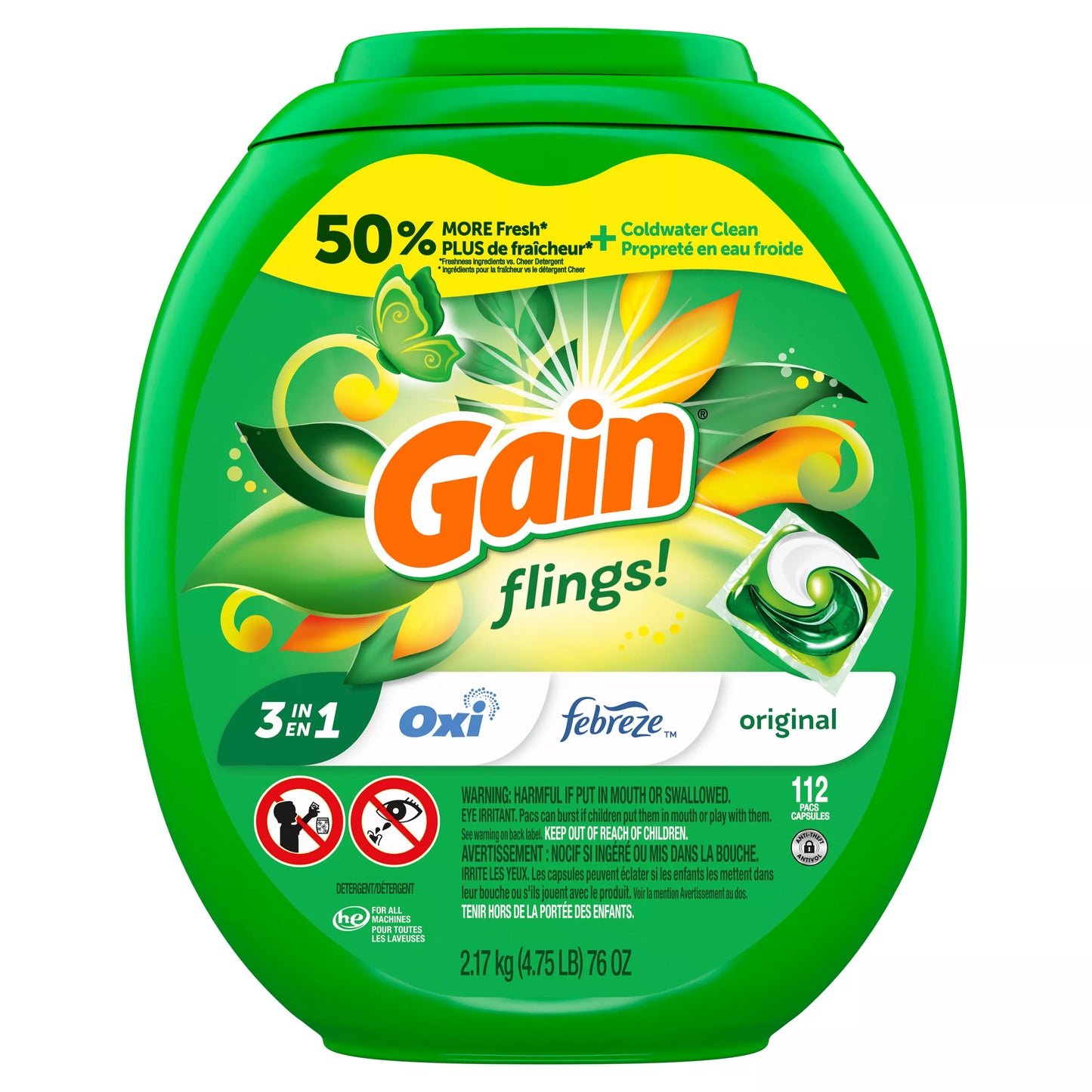 Gain Flings Original Scent 112 ct.