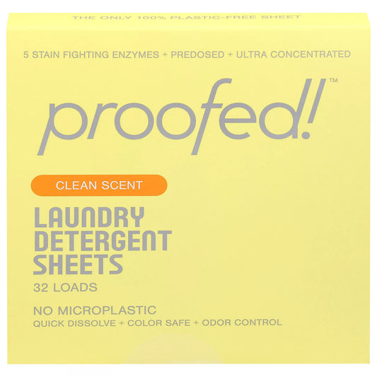 Proofed! Clean Scent Laundry Detergent Sheets 32 ct.