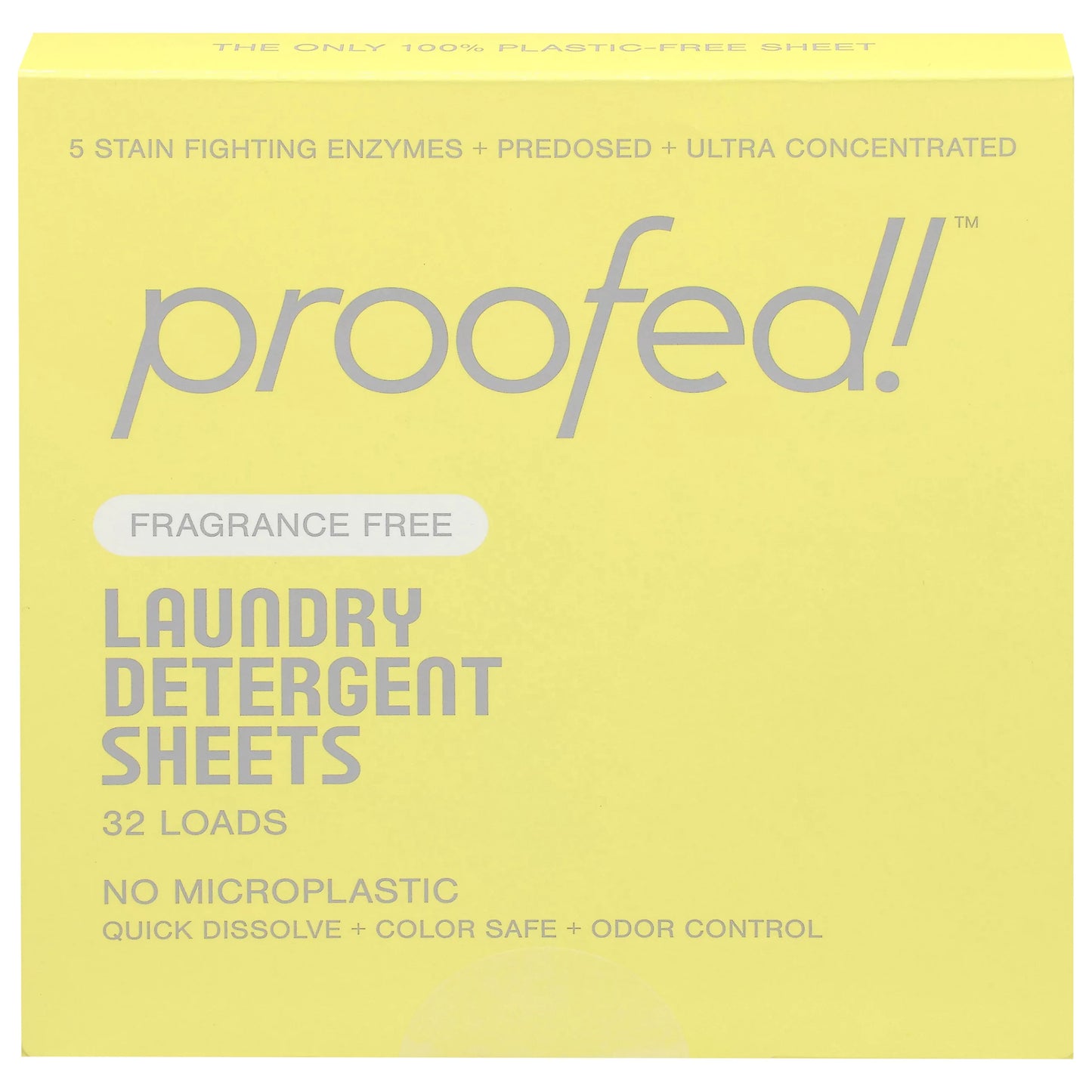 Proofed! Fragrance Free Laundry Detergent Sheets 32 ct.