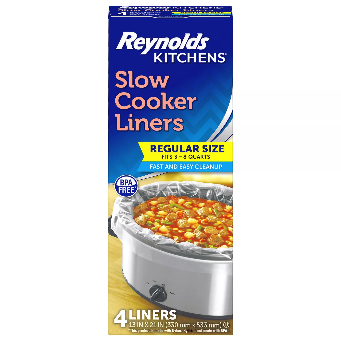 Reynolds Kitchens Regular Size Slow Cooker Liners 4 ct.