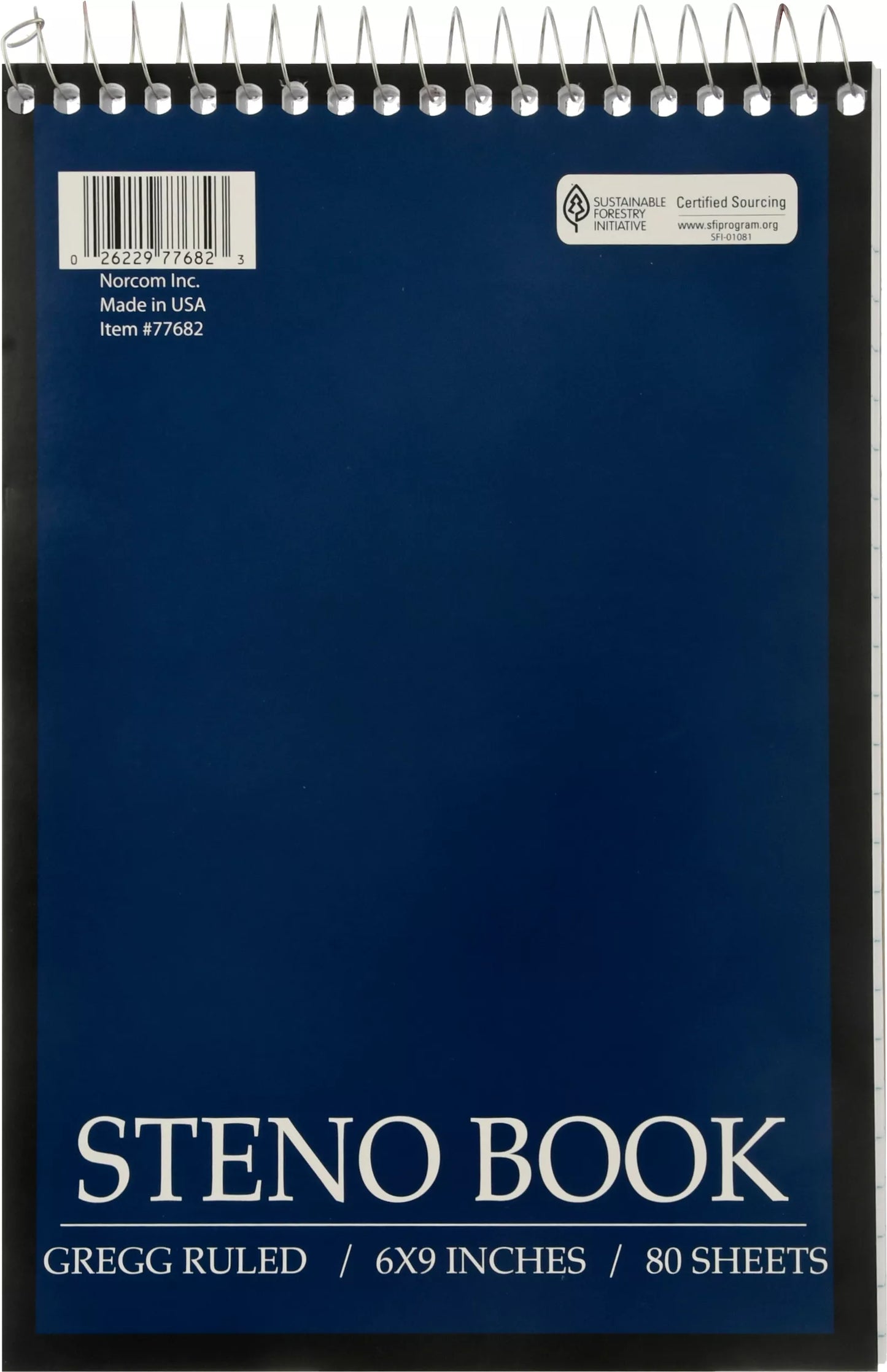 Norcom Steno Book, Gregg Ruled 80 ct.