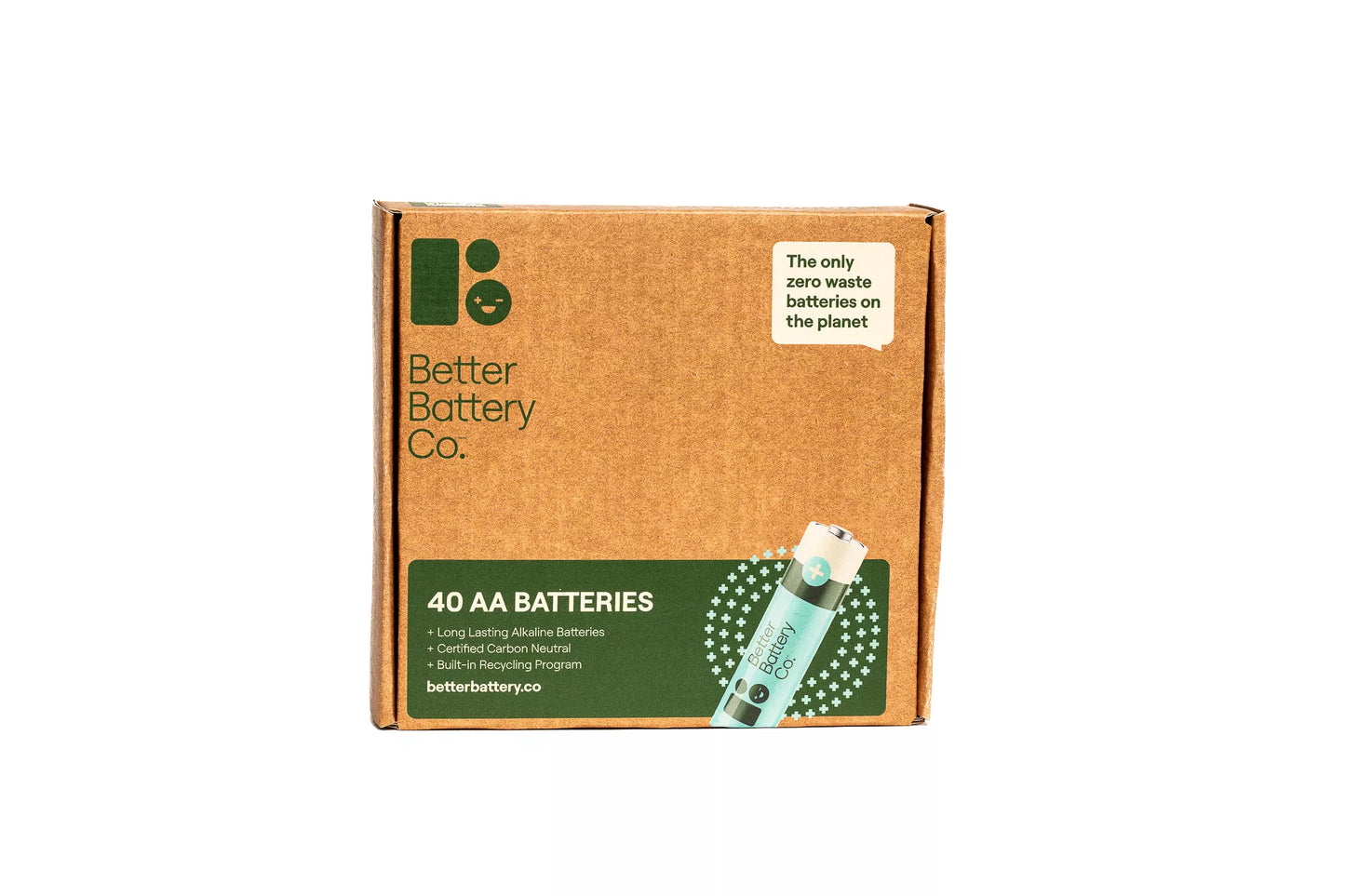 Better Batter Co. Better Battery Co Long Lasting Alkaline 40 AA Battery Kit 40 each