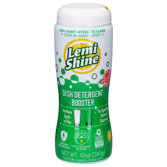 Lemi Shine Fresh Lemon Scent Dish Detergent Booster 10 ounce