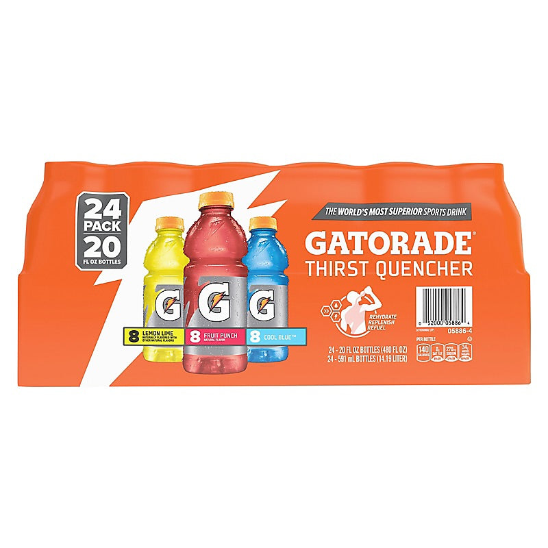 Gatorade Sports Drinks Variety Pack, 24 Pack (20 fl. oz Bottles)