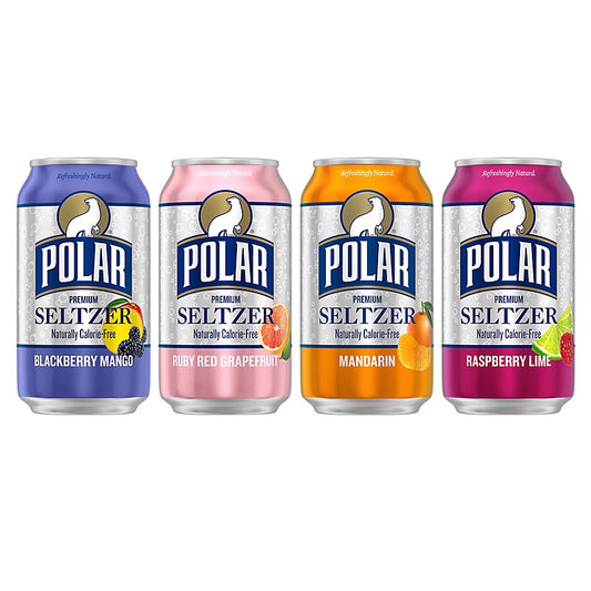 Polar Seltzer Beach Day Can Variety Pack, 30 pk./12 oz.